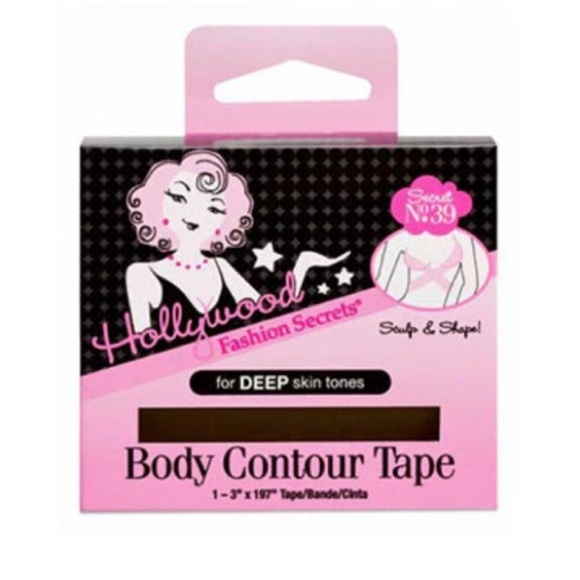HOLLYWOOD FASHION SECRETS Body Contour Tape for Deep Skin Tones NEW - Picture 1 of 2